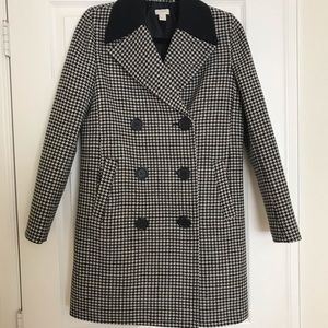 Jcrew houndstooth coat